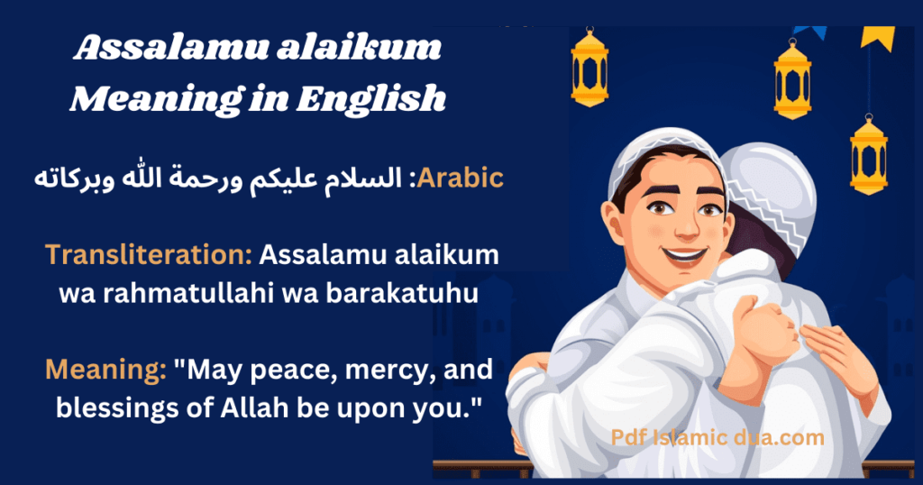 Assalamu alaikum Meaning in English