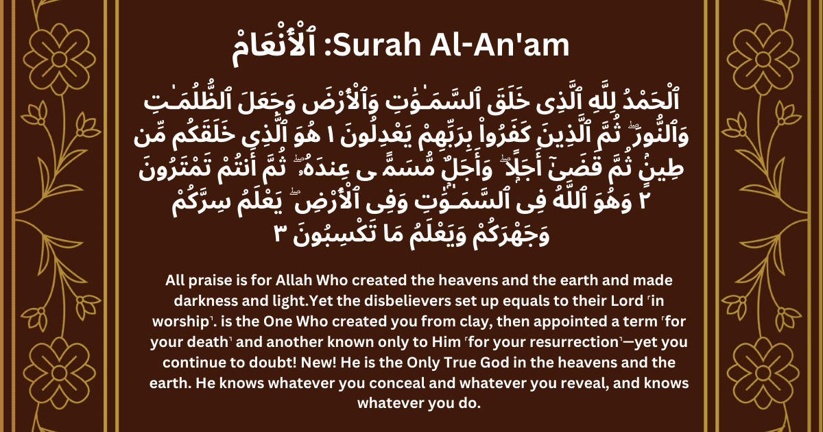 Surah Anaam PDF-Read Full Online