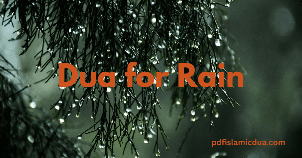 Dua for Rain in English with Meaning PDF