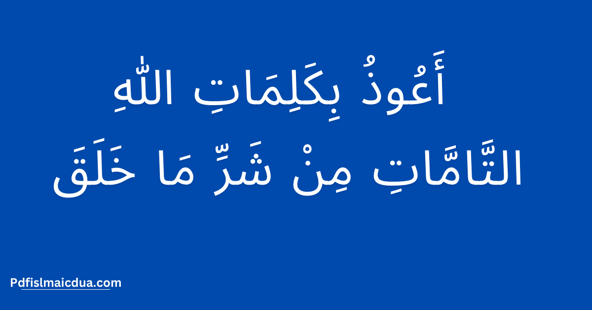 Auzu Bikalimatillahi Tammati Min Sharri Ma Khalaq Meaning